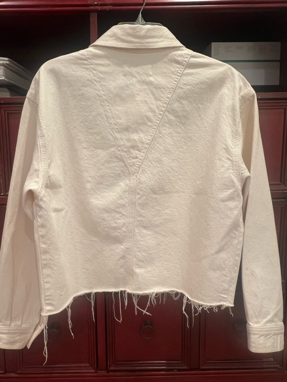 rag & bone Lightweight Oversized Denim Raw Hem Jacket - Picture 2 of 4